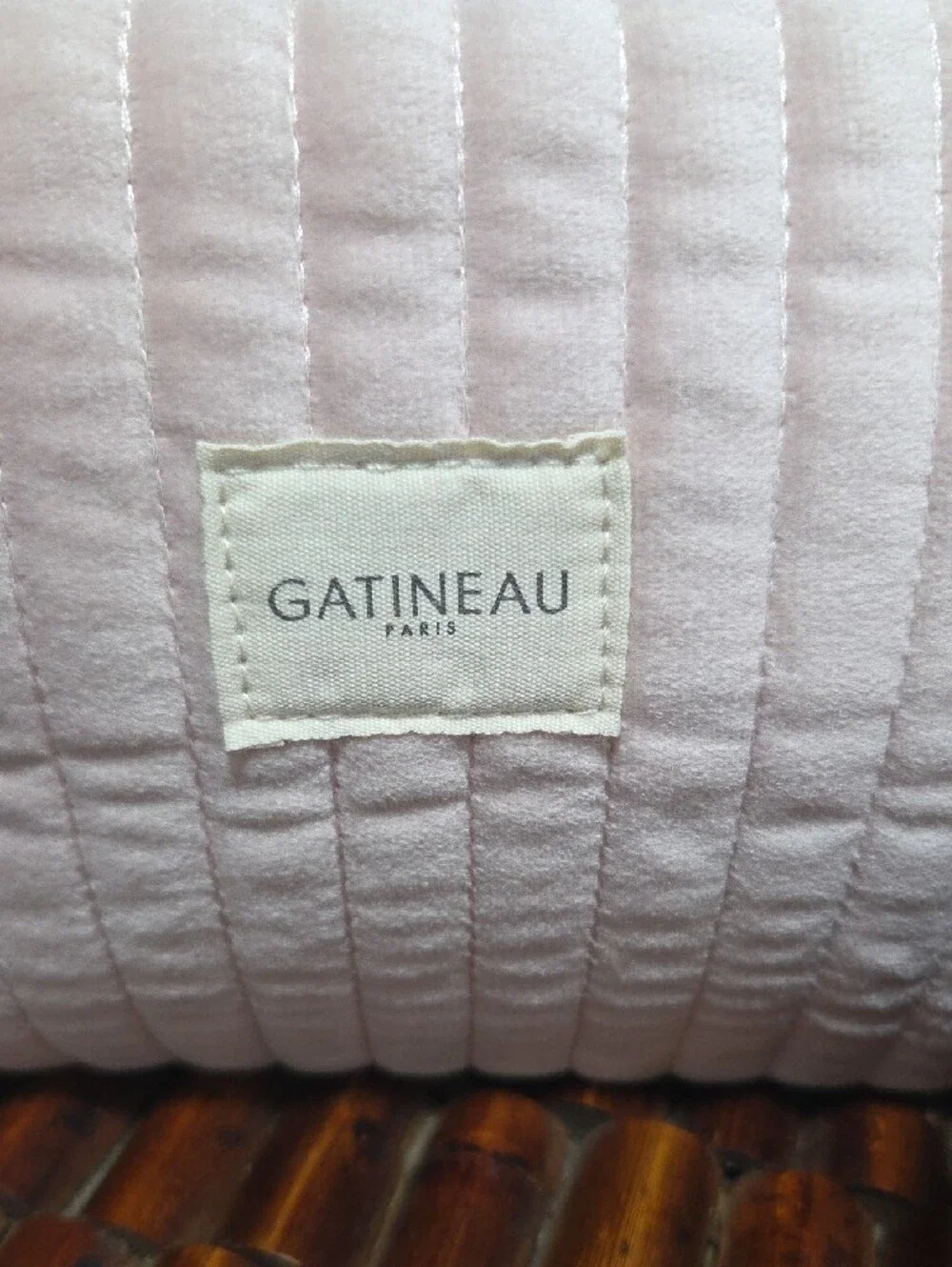 Gatineau Pink Quilted Cosmetic Bag & Nails.INC Mauve Quilted Pouch Set